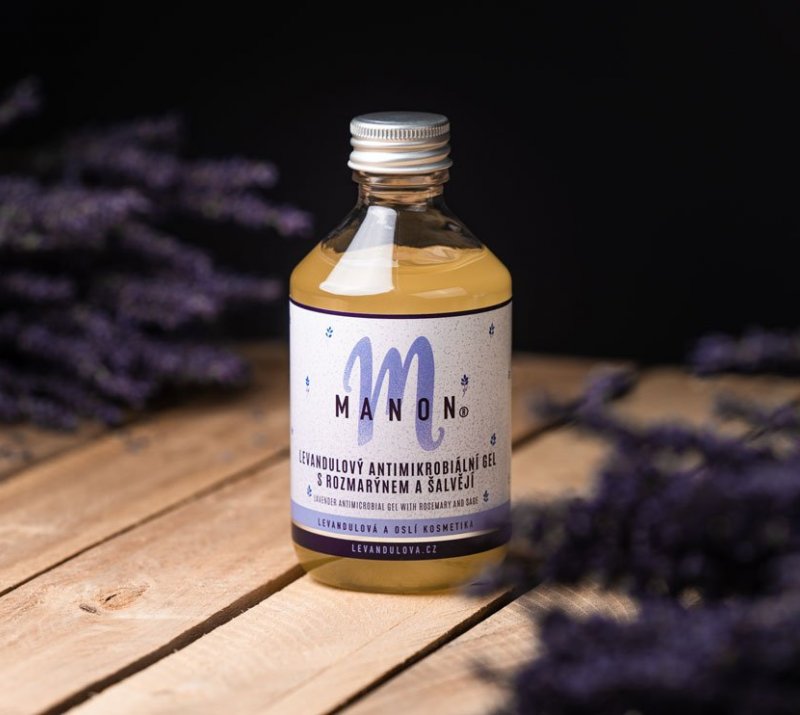 Manon lavender antimicrobial gel with rosemary and sage 250 ml