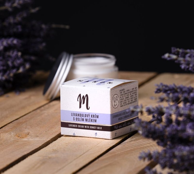 Lavender facial cream with donkey milk